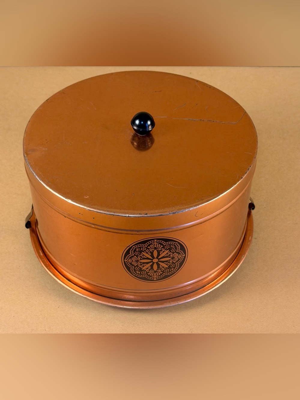 Vintage 1950’s Copper Tone Cake /Carrier Tuttle Corp. Cockeysville, MD USA